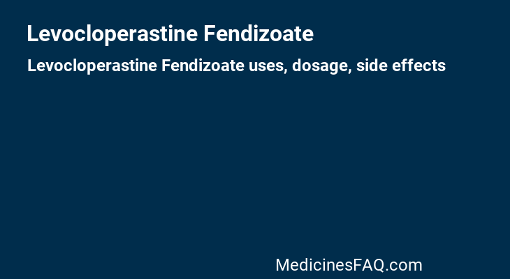 Levocloperastine Fendizoate