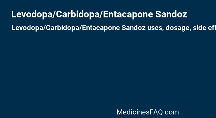 Levodopa/Carbidopa/Entacapone Sandoz