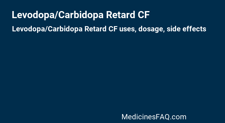 Levodopa/Carbidopa Retard CF