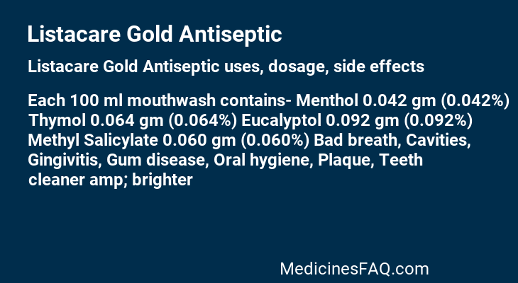Listacare Gold Antiseptic