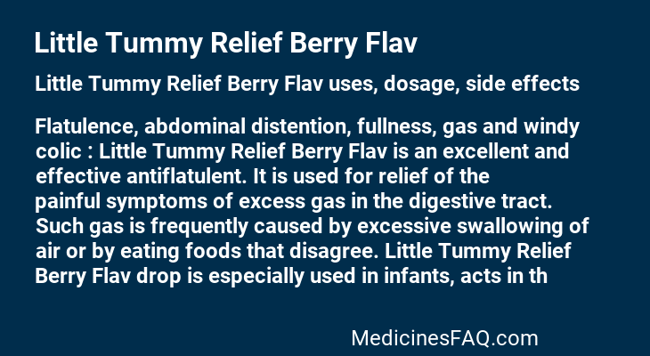 Little Tummy Relief Berry Flav