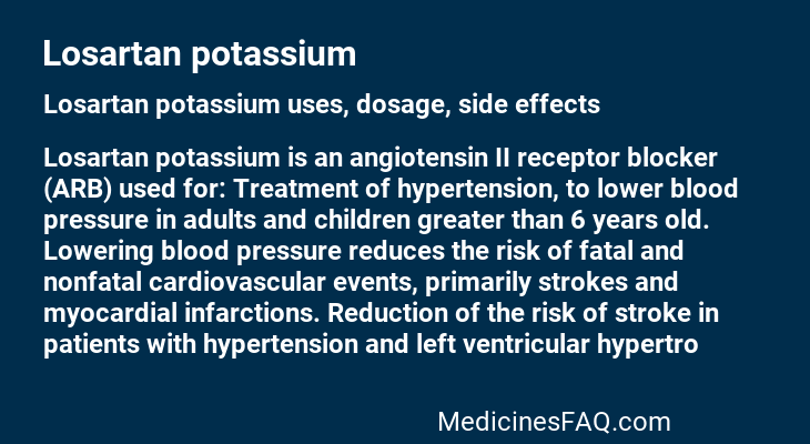 Losartan potassium
