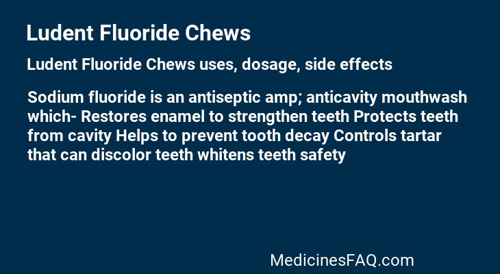 Ludent Fluoride Chews