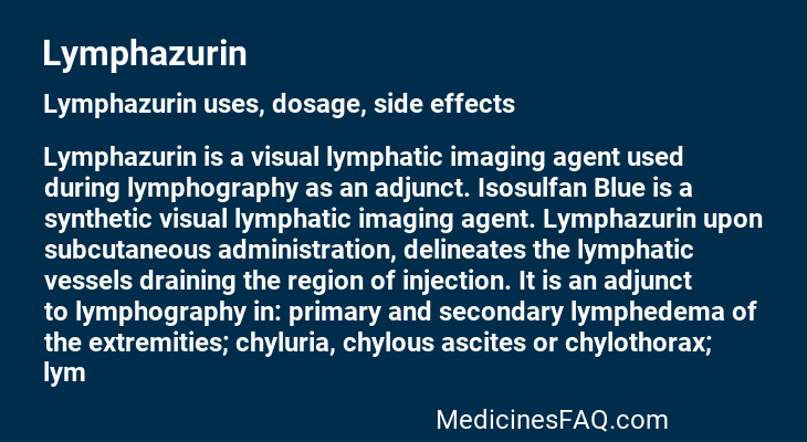 Lymphazurin