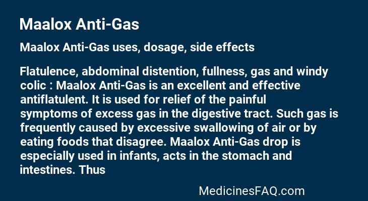 Maalox Anti-Gas