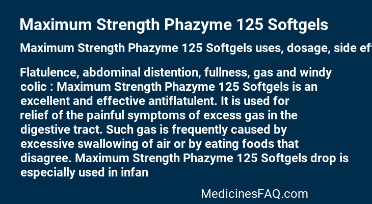 Maximum Strength Phazyme 125 Softgels