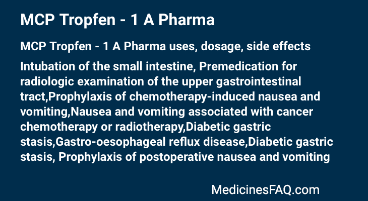 MCP Tropfen - 1 A Pharma