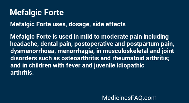 Mefalgic Forte