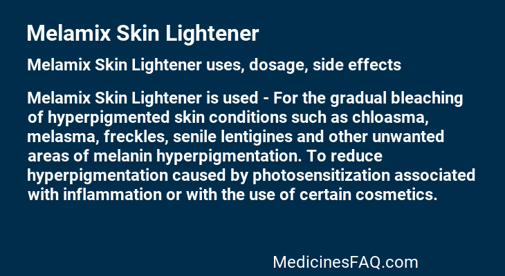 Melamix Skin Lightener