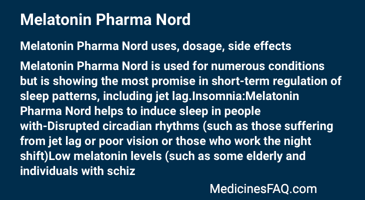 Melatonin Pharma Nord