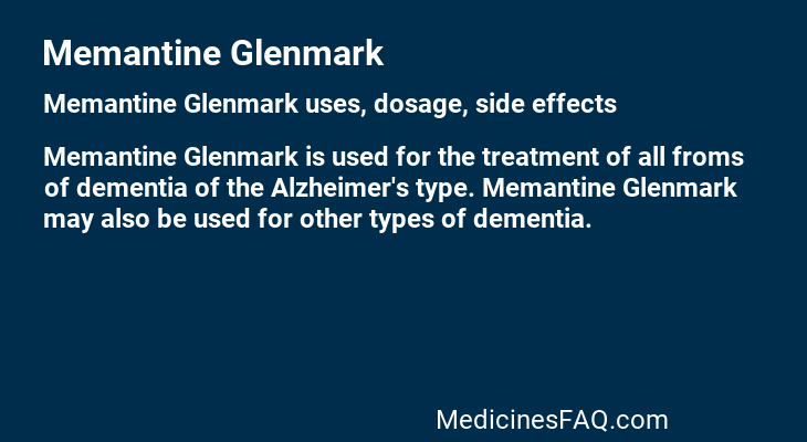 Memantine Glenmark