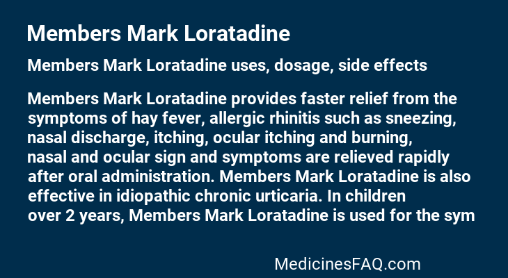 Members Mark Loratadine