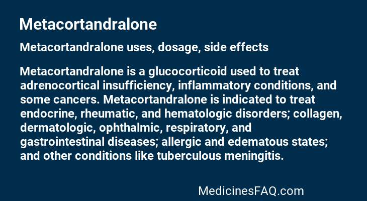 Metacortandralone