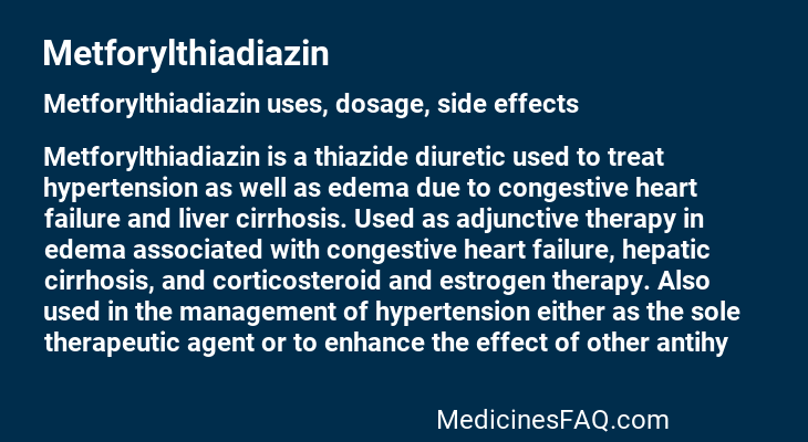 Metforylthiadiazin