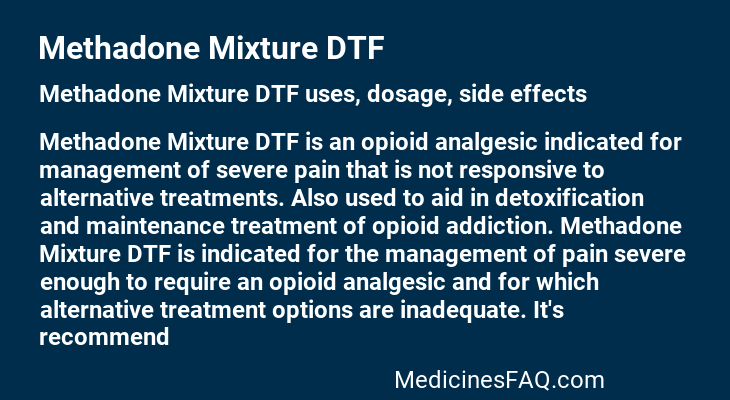 Methadone Mixture DTF