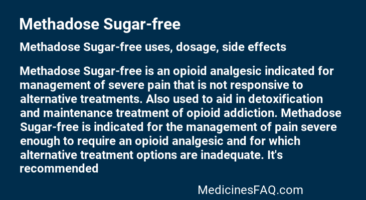 Methadose Sugar-free