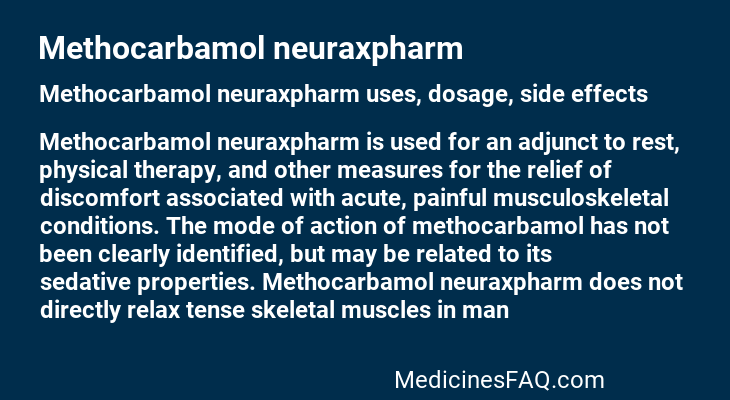 Methocarbamol neuraxpharm
