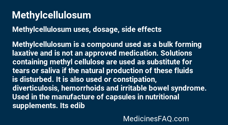Methylcellulosum