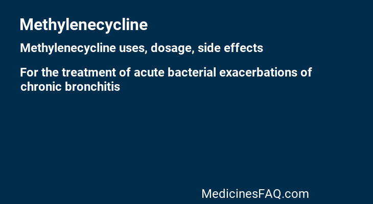 Methylenecycline