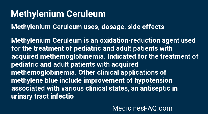 Methylenium Ceruleum