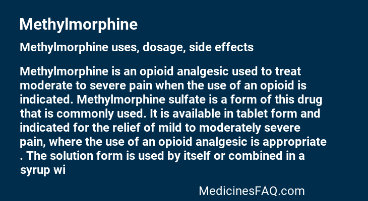 Methylmorphine