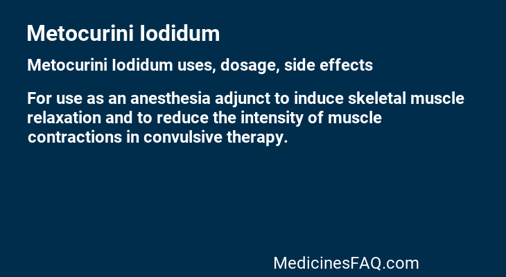 Metocurini Iodidum