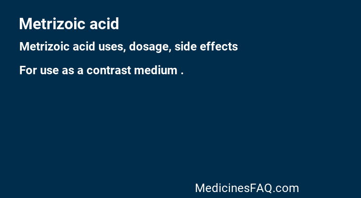 Metrizoic acid