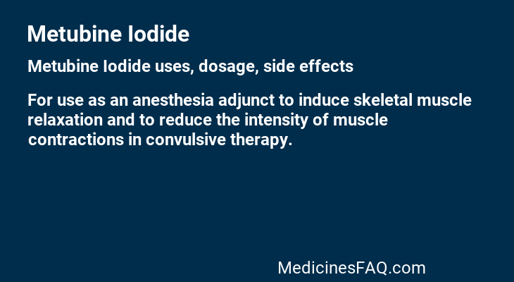 Metubine Iodide
