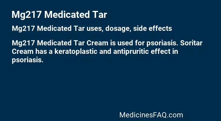 Mg217 Medicated Tar