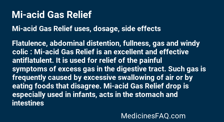 Mi-acid Gas Relief