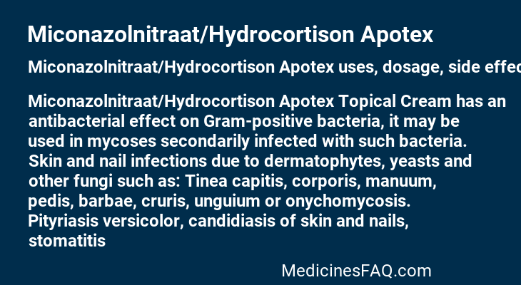 Miconazolnitraat/Hydrocortison Apotex