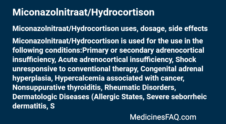 Miconazolnitraat/Hydrocortison