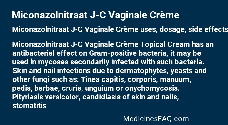 Miconazolnitraat J-C Vaginale Crème