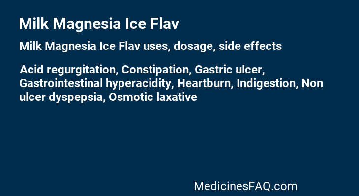 Milk Magnesia Ice Flav