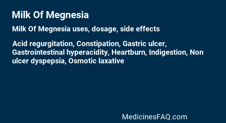 Milk Of Megnesia