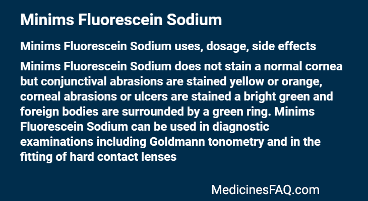 Minims Fluorescein Sodium