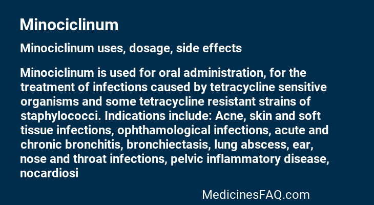 Minociclinum