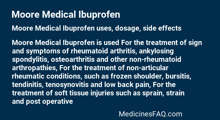 Moore Medical Ibuprofen