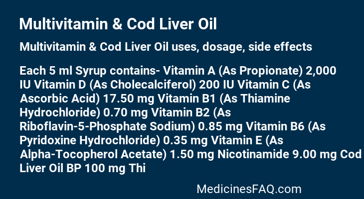 Multivitamin & Cod Liver Oil
