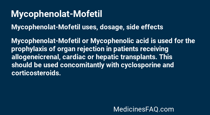 Mycophenolat-Mofetil