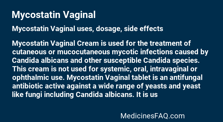 Mycostatin Vaginal