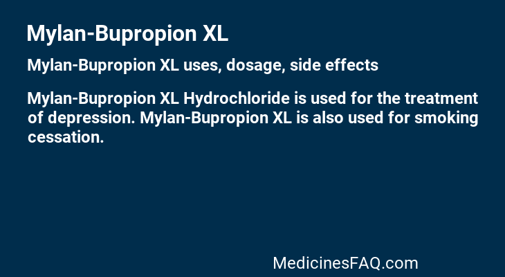 Mylan-Bupropion XL
