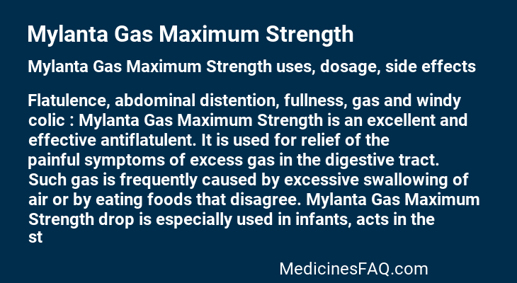 Mylanta Gas Maximum Strength