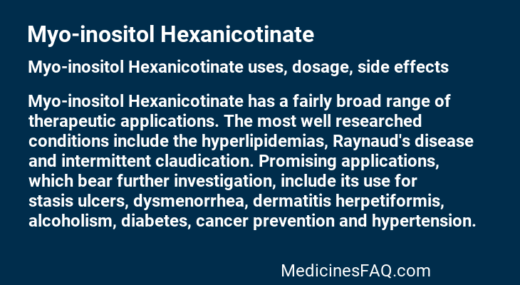 Myo-inositol Hexanicotinate