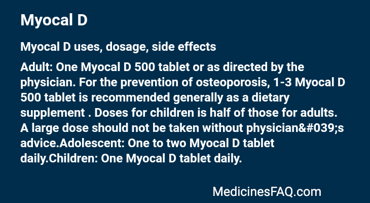 Myocal D