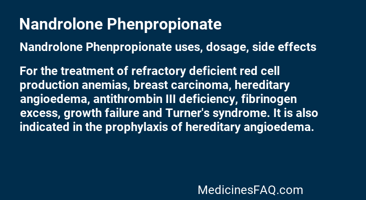 Nandrolone Phenpropionate
