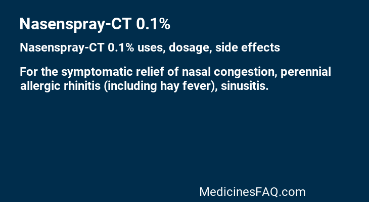 Nasenspray-CT 0.1%