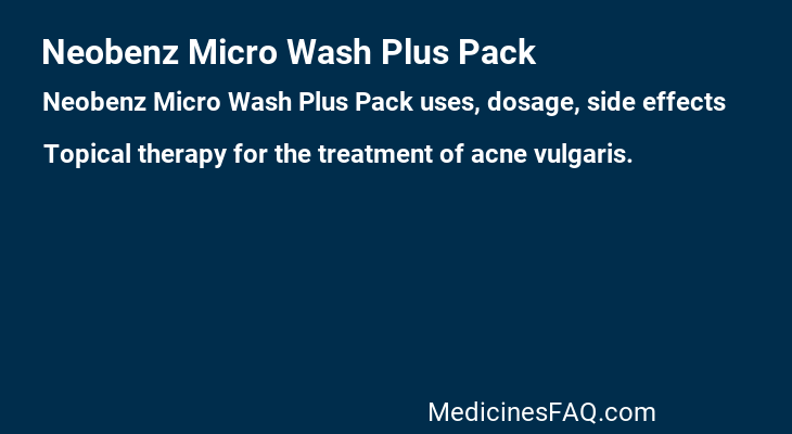 Neobenz Micro Wash Plus Pack