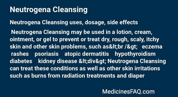 Neutrogena Cleansing