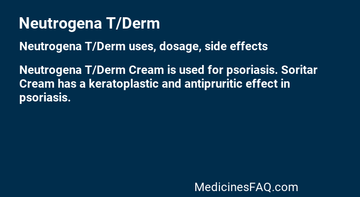 Neutrogena T/Derm